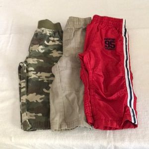 Three pair size 12 month pants, OshKosh B’Gosh, toughskins, Garanimals